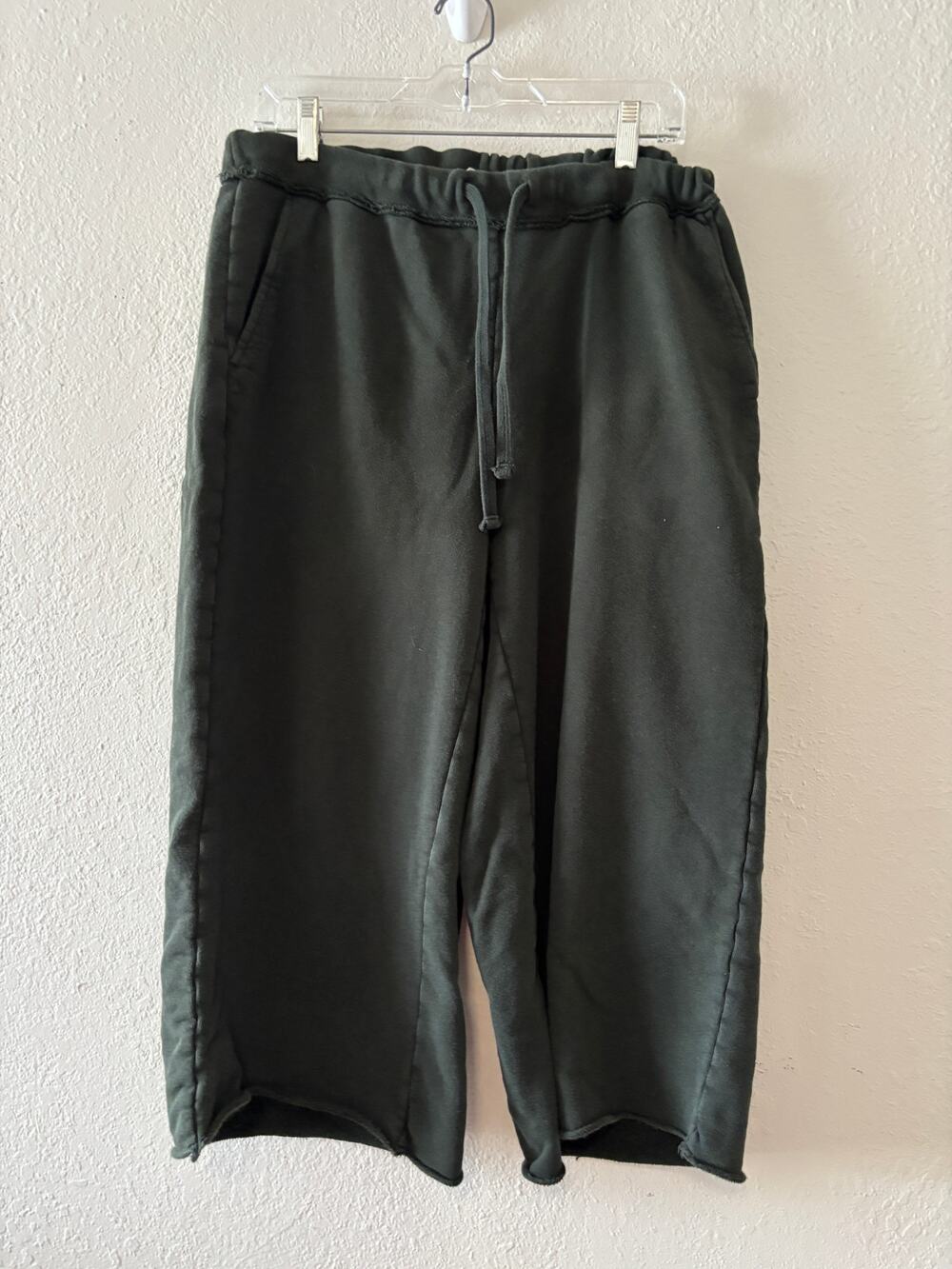 Eileen Fisher Organic Cotton Sweatpants Crop Pants Size PL
